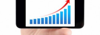 Smartphone and rising graph from iStockphoto Smartphone and rising graph from iStockphoto