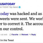 USA Today Twitter announces recovery of its hacked account USA Today Twitter announces recovery of its hacked account