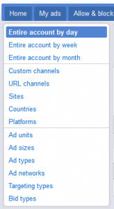 Google AdSense performance reports